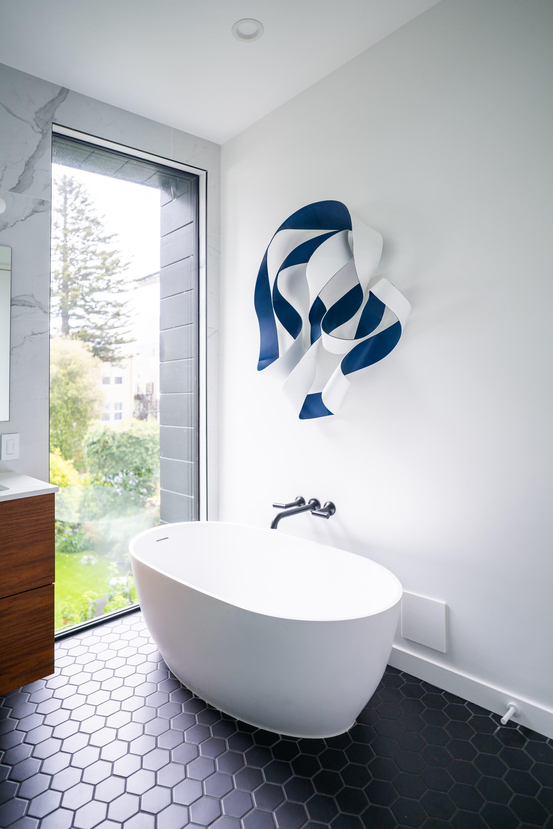 Ribbon Wall Art Project detail