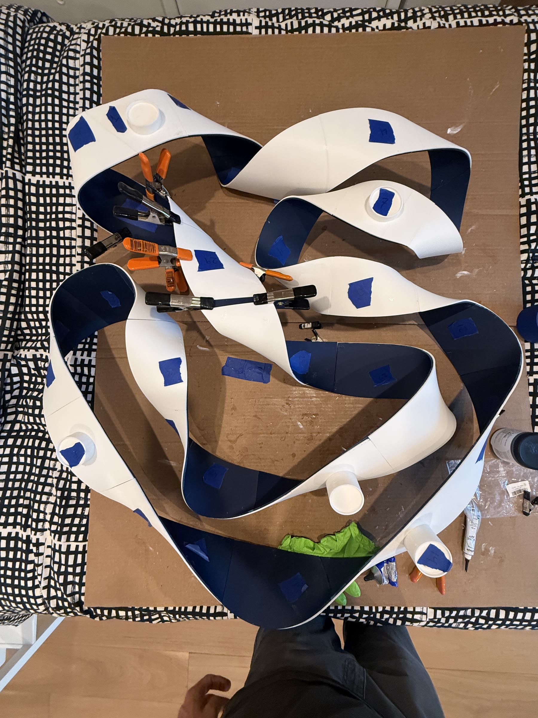 Ribbon Wall Art Project detail