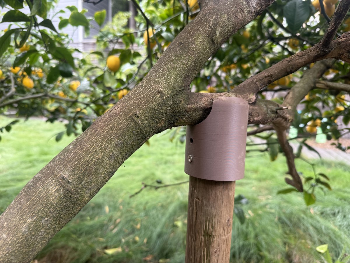 Tree Branch Support for round wood poles